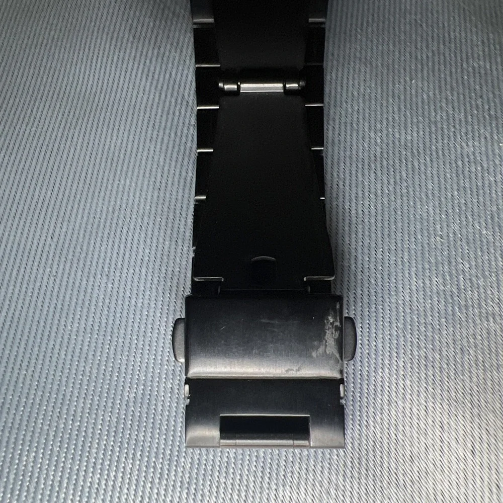 Stainless Steel Black Strap Cover Case For‎ Apple Watch 42/44 MM